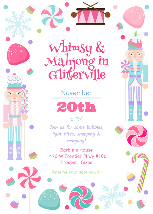 Whimsy & Mahjong in Glitterville at Barbie's House